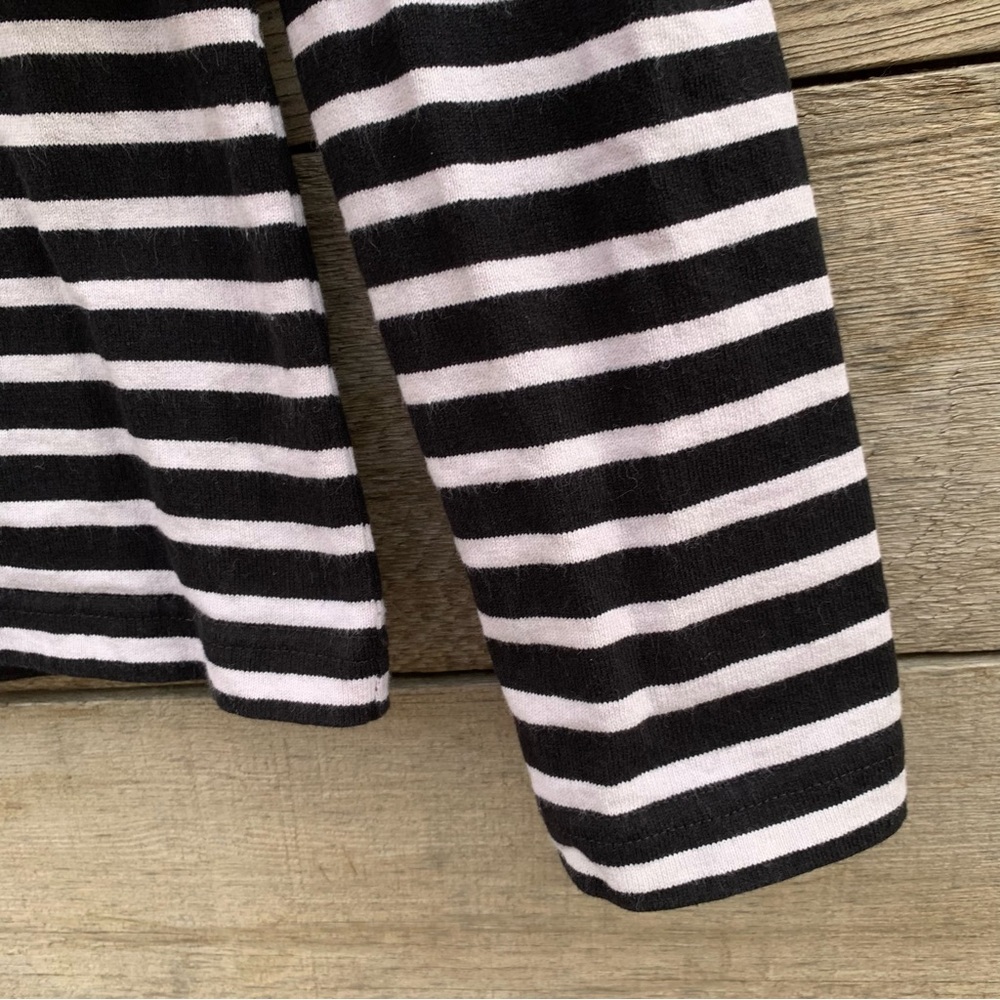 Rebecca Minkoff Top Tee Womens S Talia Breton Striped Puff Sleeve Cotton Preppy - Picture 8 of 16